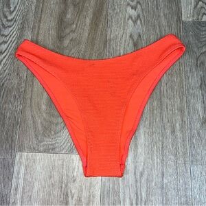 H&M Orange textured Bikini Bottoms size 8